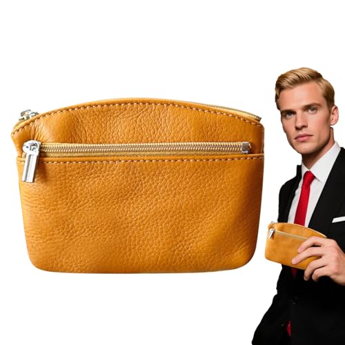 Youngwier Kleine Münztasche - Münztasche,PU Leder Umhängetasche Mit Reißverschluss Für Kleine Kreditkarten Gefaltete Scheine Kopfhörer Lippenstift Kinder Damen Herren von Youngwier