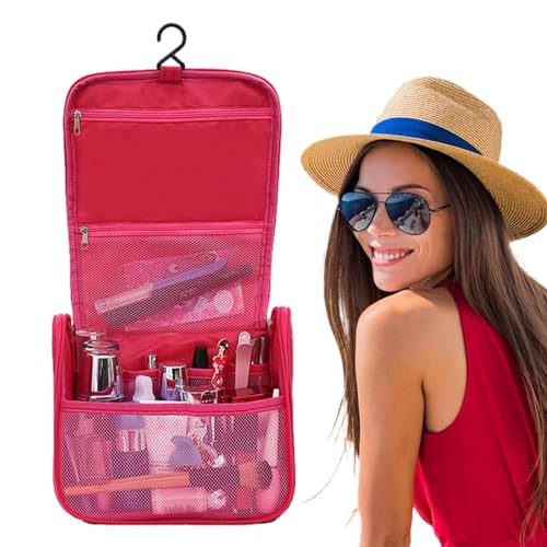 Youngwier Make-up-Organizer-Tasche | Make-up-Kosmetik-Organizer-Beutel - Make-up-Koffer mit großem Fassungsvermögen und tragbarem Griff für Hautpflege-Toilettenartikel, Shampoo, Geburtstagsgeschenke von Youngwier