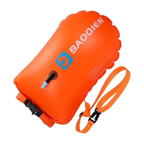 Youngwier Swim Bubble Schwimmboje Mit Verstellbarem Hüftgurt, Schwimmwagen Im Freien,Aufblasbare Schwimmen Und Trockensack,Swim Bubble,für Open Water Kinder Sport Schnorcheln Rennen von Youngwier