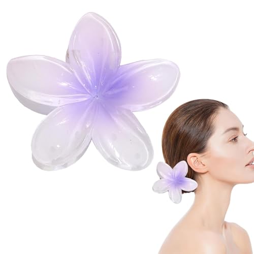 Blumen Haarklammer Haarspangen Niedliche Haarklammern Blume Haarspange Flower Hair Clip für Dickes Dünnes Haar Große Blumenförmige Rutschfest Haarklammern für Damen Mädchen Haarschmuck (Lila) von Youning