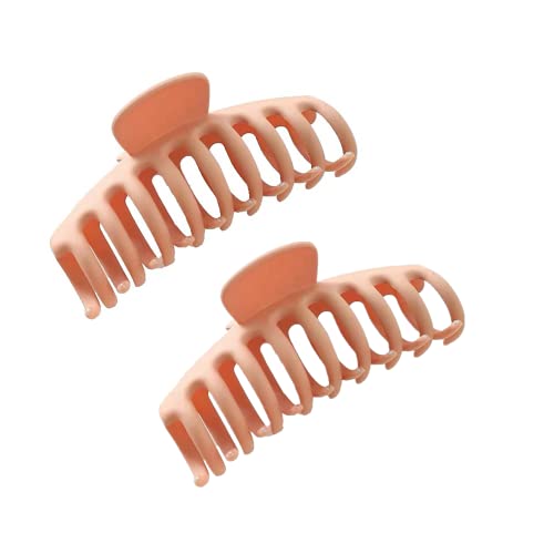 Youning Große Haarklammer,Klaue Clips,Haarspangen,haarspangen mädchen,Unregelmäßige,Rutschfeste Haarnadel,Damen Dicke Haare Klaue Klammern Haarbackenclips 11cm (2PCS-Khaki) von Youning