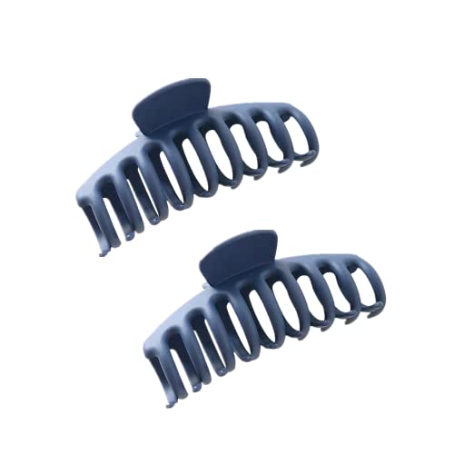 Youning Große Haarklammer,Klaue Clips,Haarspangen,haarspangen mädchen,Unregelmäßige,Rutschfeste Haarnadel,Damen Dicke Haare Klaue Klammern Haarbackenclips 11cm (2PCS-Marine) von Youning