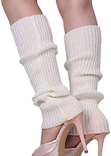 Youning Stulpen für Damen Beinwärmer Winter Warm Strick Beinstulpen Legwärmer Overknees Knit Socken Knöchelwärmer Leg Warmers Lange Strickstulpen Themal Stricksocken Wintersocken Grobstrickstulpen von Youning