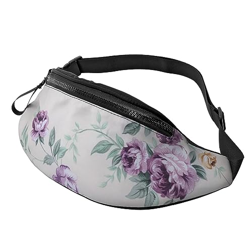 Bauchtasche für Damen und Herren, modische Hüfttasche, Umhängetasche, Bauchtasche für Wandern, Laufen, Reisen, Lila, Rosa, Schwarz , Einheitsgröße, Reise-Kleidersack von YoupO