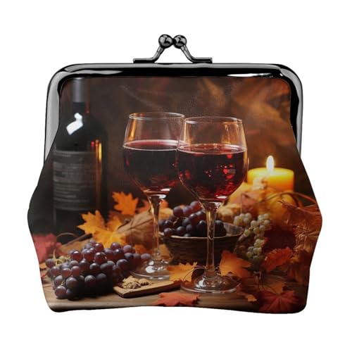 Münzgeldbörse, kleine Geldbörse aus PU-Leder, Rotwein und Kerzen, bedruckt, Kiss-Lock-Münzgeldbörse mit Verschluss, Schwarz , Einheitsgröße, Münzgeldbörse Münzgeldbörse, kleine Geldbörse aus PU-Leder, Rotwein und Kerzen, bedruckt, Kiss-Lock-Münzgeldbörse mit Verschluss, Schwarz , Einheitsgröße, Münzgeldbörse von YoupO