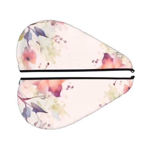 YoupO Blume Aquarell Druck Haar Handtuch Wrap Super Saugfähige Mikrofaser Haar Trocknen Handtuch Schnell Trocknen Haar Turban Für Lockige Lange Dicke Haar von YoupO