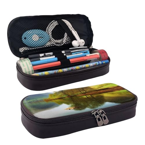 YoupO Federmäppchen Stifttasche für Frauen Stifteetui Organizer Federmäppchen für Büro Zuhause Lake District Nationalpark, Schwarz , Einheitsgröße, Taschen-Organizer von YoupO