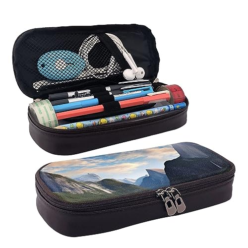 YoupO Federmäppchen Stifttasche für Frauen Stifteetui Organizer Federmäppchen für Büro Zuhause Nationalpark, Schwarz , Einheitsgröße, Taschen-Organizer von YoupO