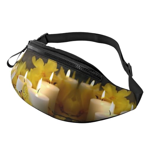 YoupO Gürteltasche, Gürteltasche, Motiv: gelber Schmetterling mit weißen Kerzen, verstellbare Umhängetasche für Reisen, Wandern, Laufen, Wandern, Radfahren, Schwarz, Einheitsgröße, Schwarz , YoupO Gürteltasche, Gürteltasche, Motiv: gelber Schmetterling mit weißen Kerzen, verstellbare Umhängetasche für Reisen, Wandern, Laufen, Wandern, Radfahren, Schwarz, Einheitsgröße, Schwarz , von YoupO