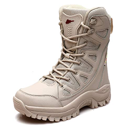 Youpin Source Unisex Schnüren Warme Wasserdichte Taktische Wanderstiefel Militärstiefel Kampf Wüste Stiefel High Top Wanderschuhe im Freien Herbst Winter für Männer und Frauen 208 von Youpin Source