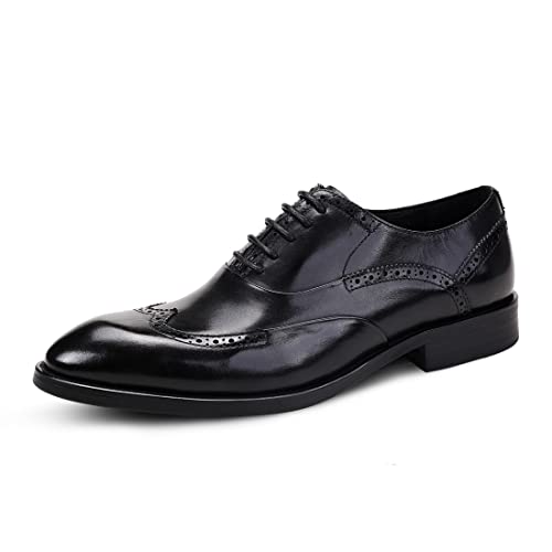 Youpin Source Herren Oxford Brogues Schuhe Formale Business-Schuhe aus Echtem Leder Lässige Abendschuhe von Youpin Source