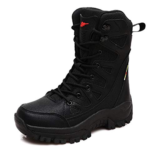 Youpin Source Unisex Schnüren Warme Wasserdichte Taktische Wanderstiefel Militärstiefel Kampf Wüste Stiefel High Top Wanderschuhe im Freien Herbst Winter für Männer und Frauen 208 von Youpin Source