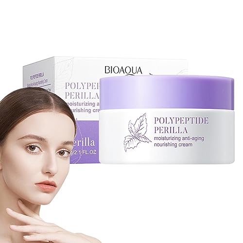 Perilla-Creme - Polypeptide feuchtigkeitsspendende Gesichtsfeuchtigkeitscreme - 60 g feuchtigkeitsspendende Gesichtscreme, hautstraffende Hautcreme für Frauen Youpo von Youpo