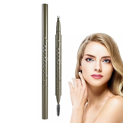 Wasserfester Eyeliner-Stift | Unterer Wimpernstift mit doppelter Spitze,Superschlanker wasserfester Eyeliner, wischfester Augenbrauenstift, flüssige Stifte für die unteren Wimpern für falsche Youpo von Youpo