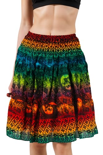 Minirock Delight – Flirty A-Linie Minirock für Damen mit elastischem Bund – Leichter Rayon-Kreisrock für Sommer, Reisen und Freizeitausflüge von Your Cozy