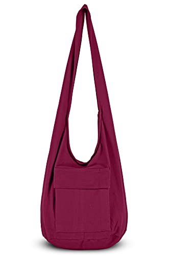 Taschen für Frauen Boho Geldbörsen Baumwolltasche für Unisex von YOUR COSY (Rotwein) von Your Cozy