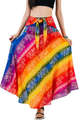 Your Cozy Boho Maxirock & Sommerkleid für Damen – 2-in-1 Hippie Festivalrock – Leichtes Sommer-Strand- und Reiseoutfit von Your Cozy