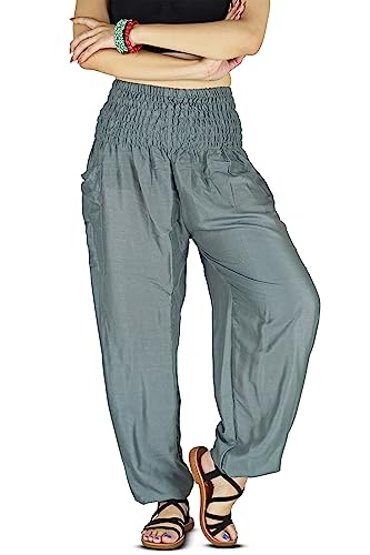 Your Cozy Damen Haremshose Boho Genie Aladdin gesmokte Taille Yogahose von Your Cozy