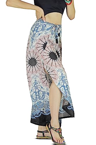 Your Cozy Damen Palazzo Pants mit weitem Bein für Yoga Lounge Hippie Harem Flowy Hose Verstellbare Taille Größe 27-35 Zoll, Rosa Feder, S von Your Cozy