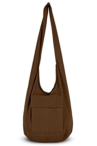 Your Cozy Boho Geldbörsen und Handtaschen handgefertigte Baumwolltasche für Unisex (braun) von Your Cozy