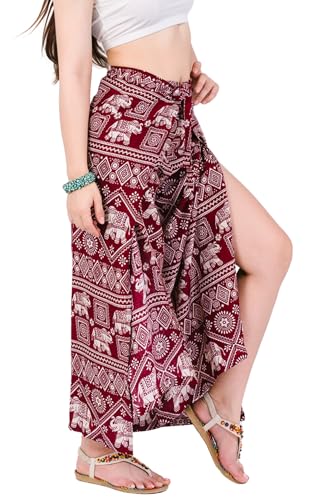 Your Cozy Damen Boho Palazzo Hose – Weite Haremshose für Yoga, Reisen & Festival – Leichte Hippie Hose mit Elastikbund von Your Cozy