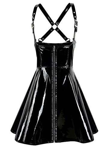 YourFetishWorld Schwarz PVC Mini Kleid Ouvert Gr. XL von Your Fetish World