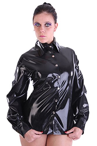 Your Fetish World Geklebte Latex Gummi Klassische Bluse Gr.L von Your Fetish World