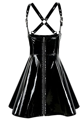 Your Fetish World Schwarz PVC Mini Kleid Ouvert Gr. XXL von Your Fetish World