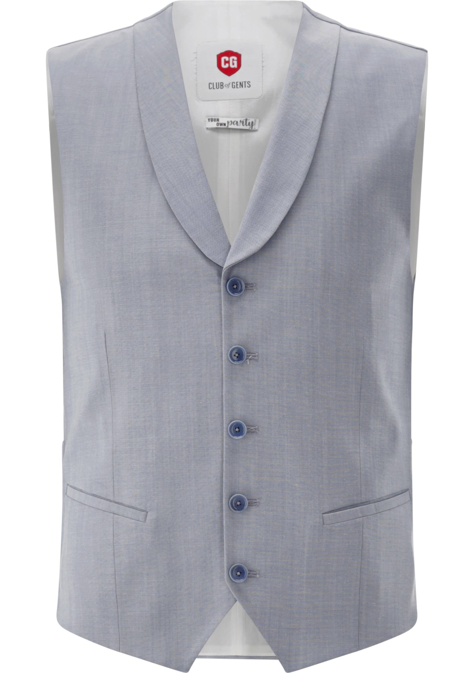 CG Paddy Weste hellblau - Gr. - 52 von Your own Party by CG - CLUB of GENTS