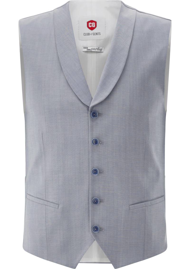 CG Paddy Weste hellblau - Gr. - 52 von Your own Party by CG - CLUB of GENTS