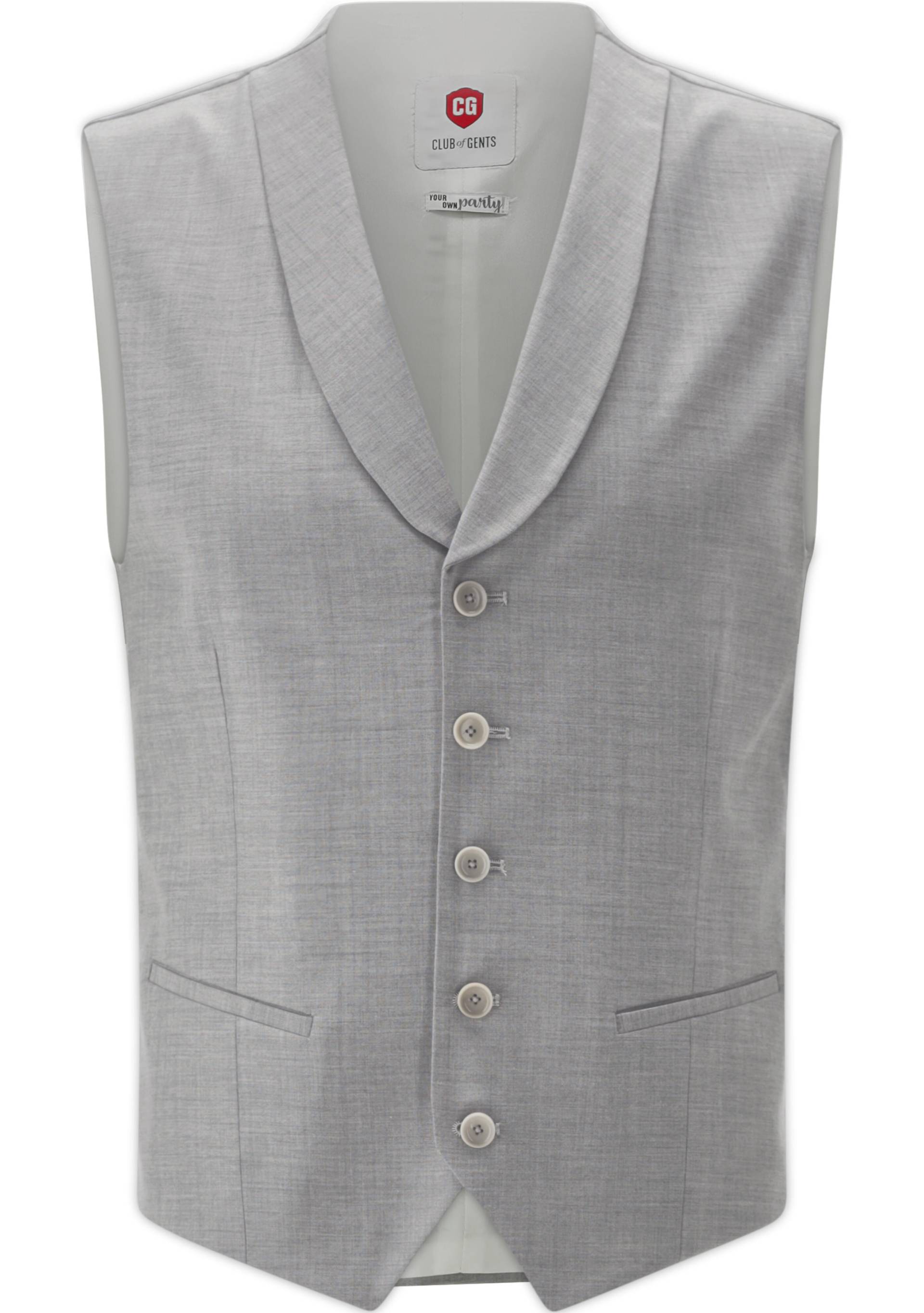 CG Paddy Weste hellgrau - Gr. - 50 von Your own Party by CG - CLUB of GENTS