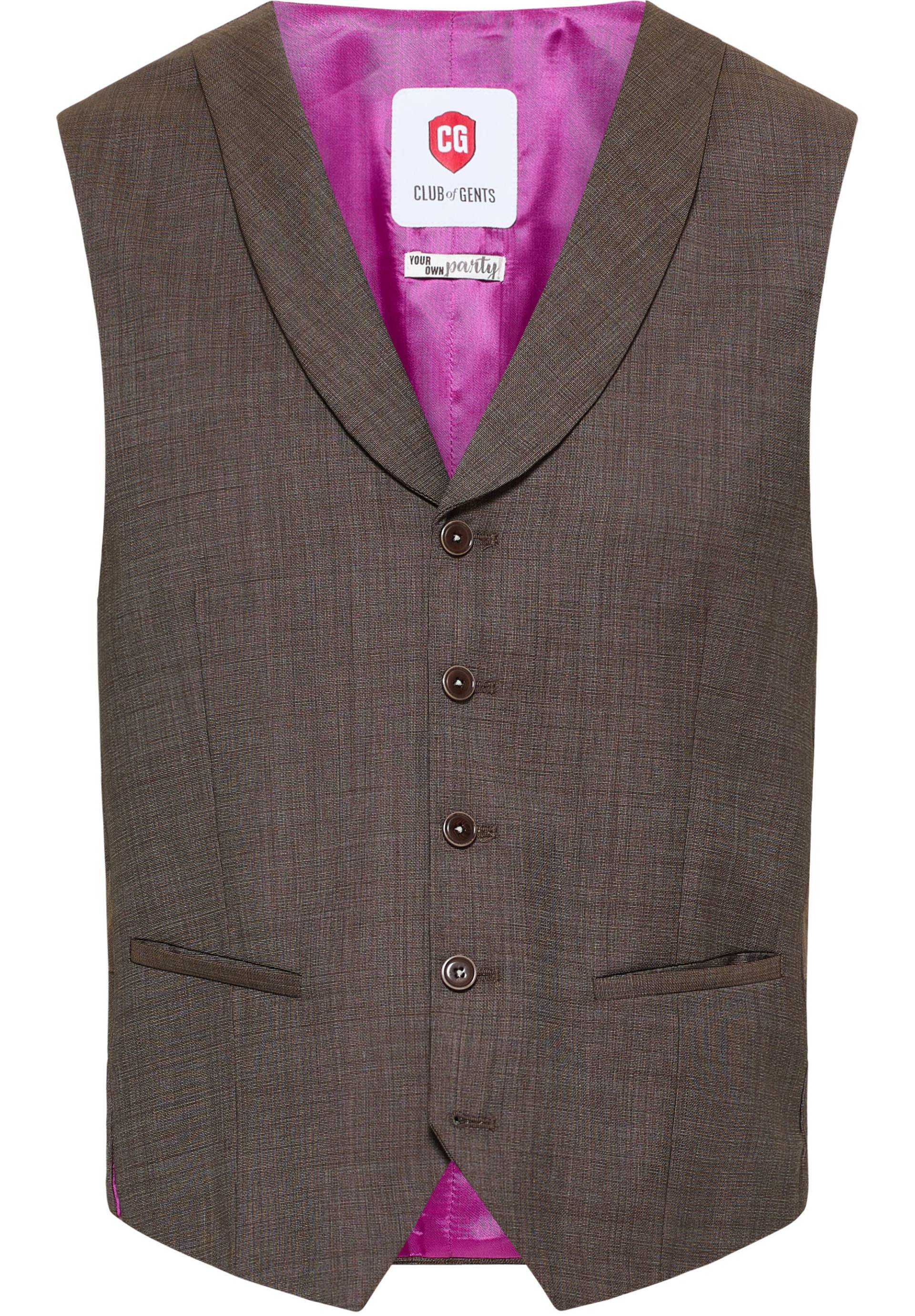 CG Philipp Weste braun mittel - Gr. - 52 von Your own Party by CG - CLUB of GENTS