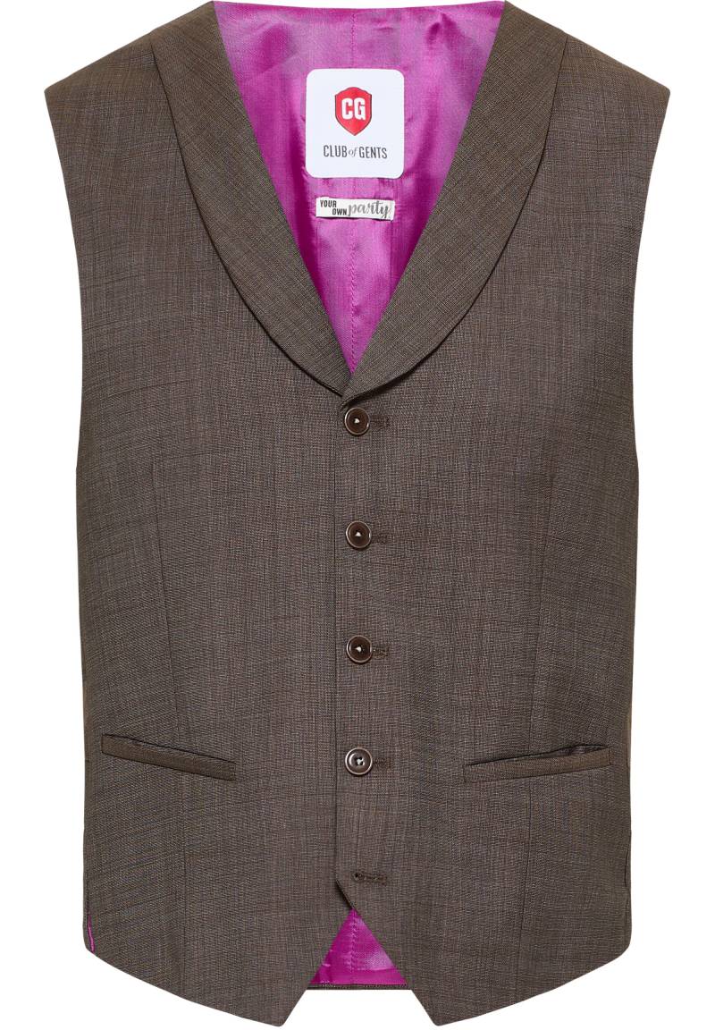 CG Philipp Weste braun mittel - Gr. - 52 von Your own Party by CG - CLUB of GENTS