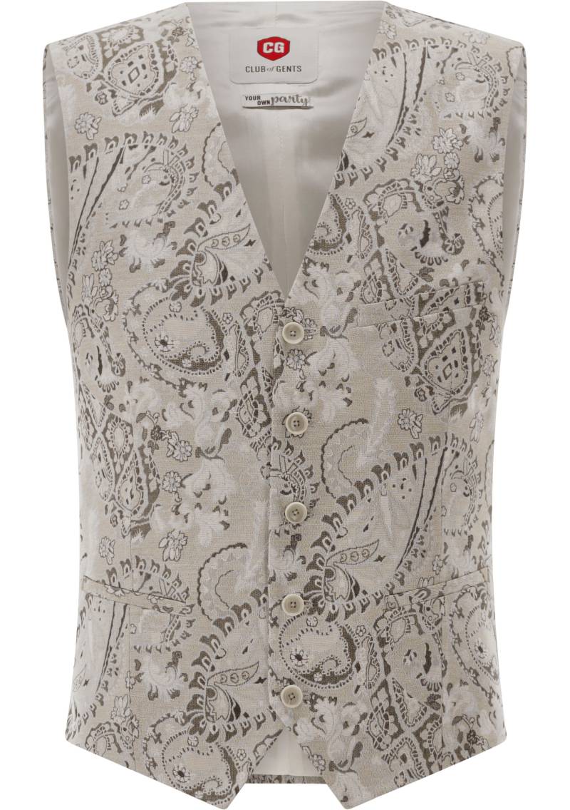 CG Plum Weste beige - Gr. - 50 von Your own Party by CG - CLUB of GENTS