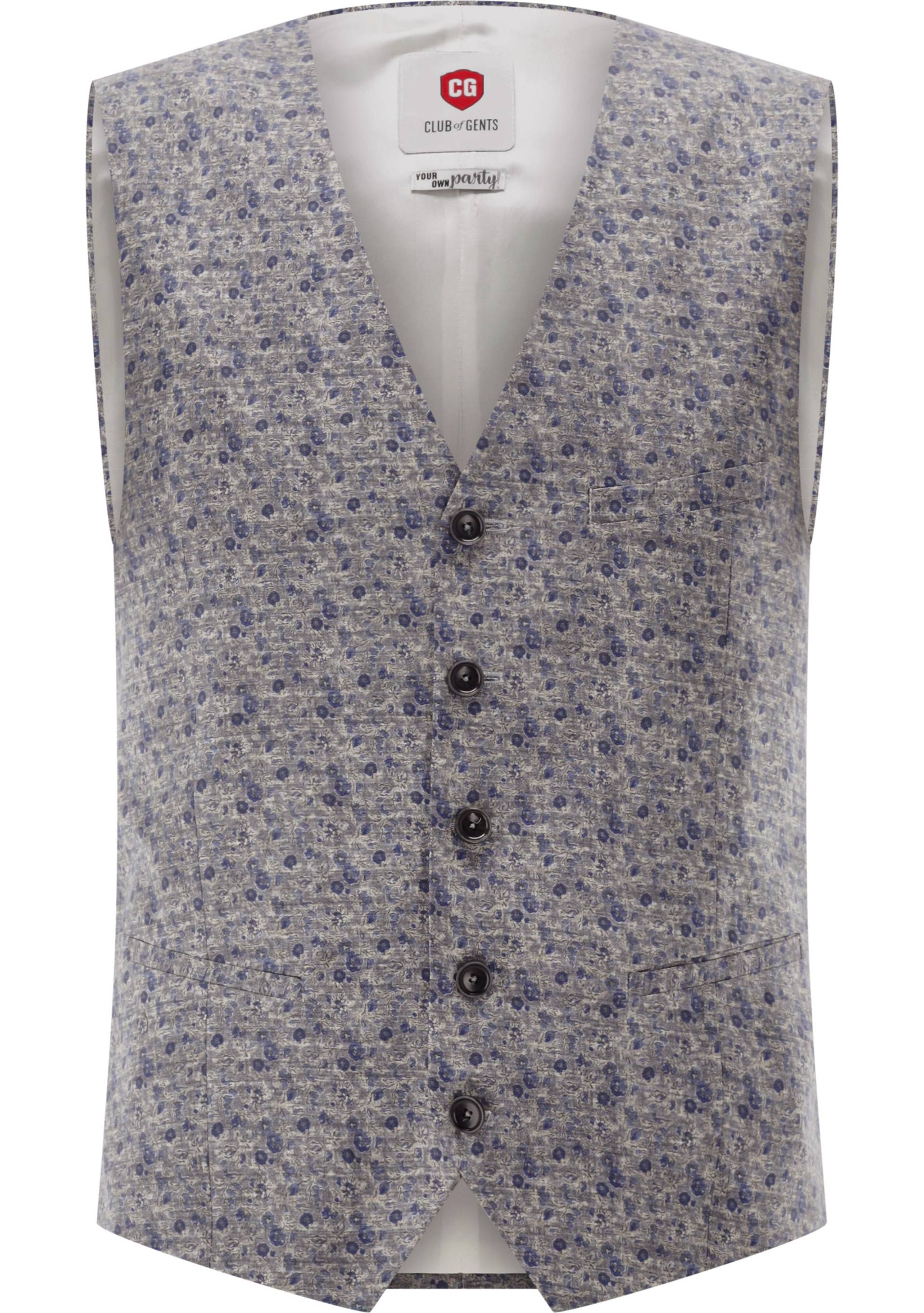 CG Plum Weste blau - Gr. - 46 von Your own Party by CG - CLUB of GENTS