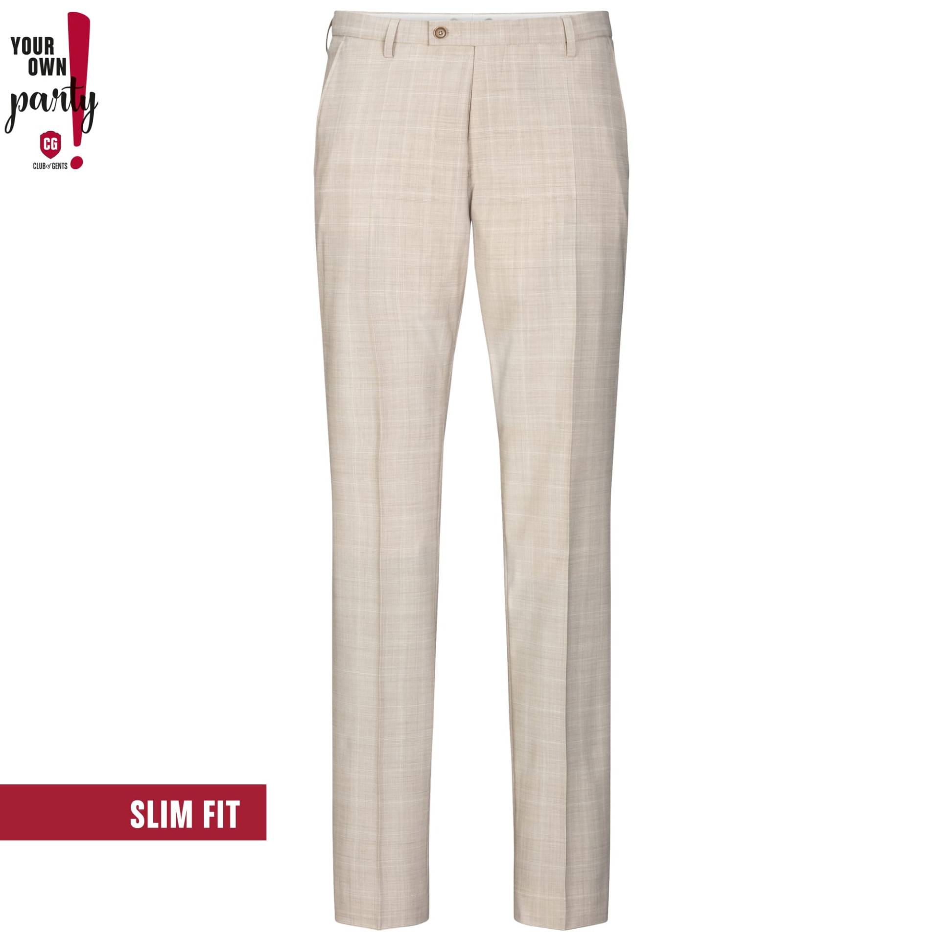 Hose/Trousers CG Paco beige hell - Gr. - 94 von Your own Party by CG - CLUB of GENTS