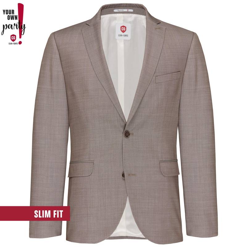 Sakko/Jacket CG Patrick SV braun hell - Gr. - 46 von Your own Party by CG - CLUB of GENTS