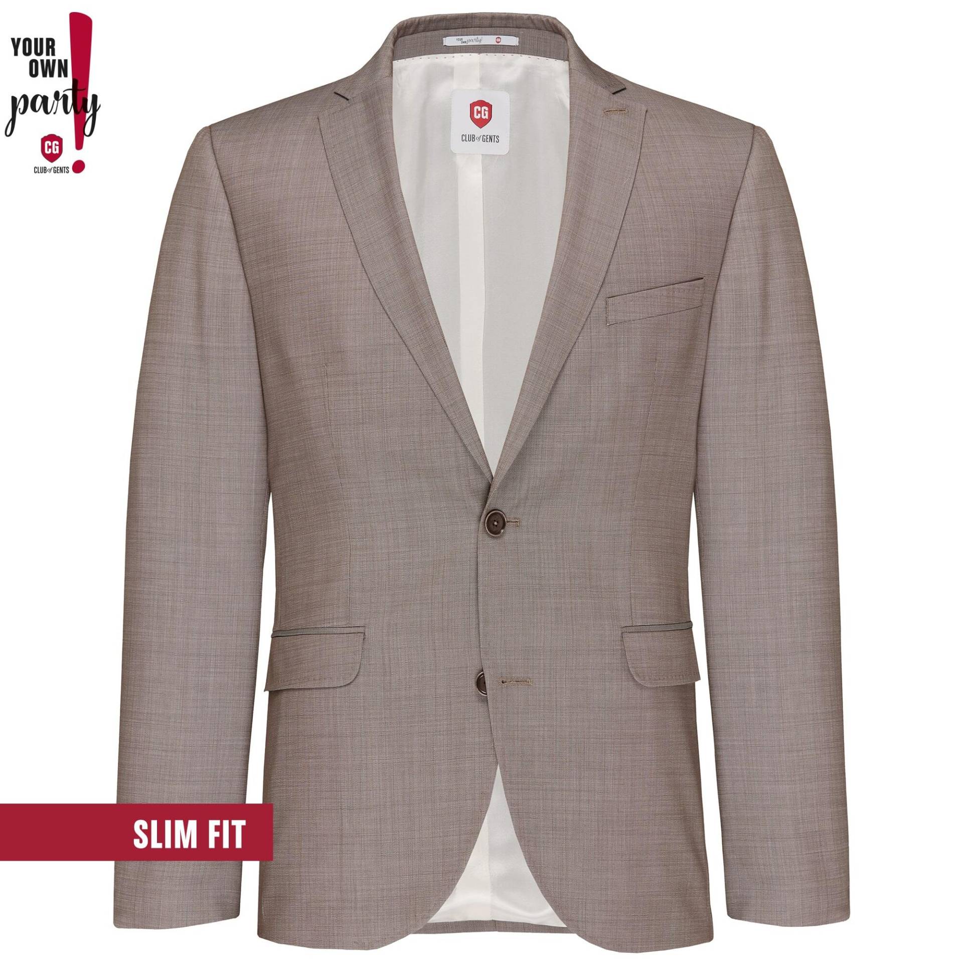 Sakko/Jacket CG Patrick SV braun hell - Gr. - 52 von Your own Party by CG - CLUB of GENTS
