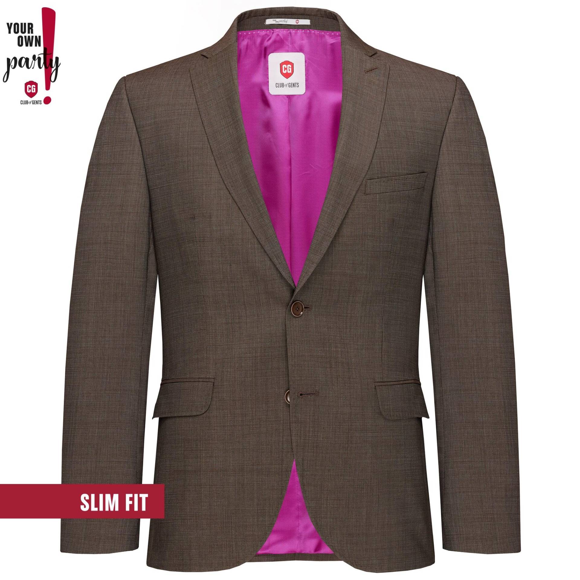 Sakko/Jacket CG Patrick SV braun mittel - Gr. - 56 von Your own Party by CG - CLUB of GENTS