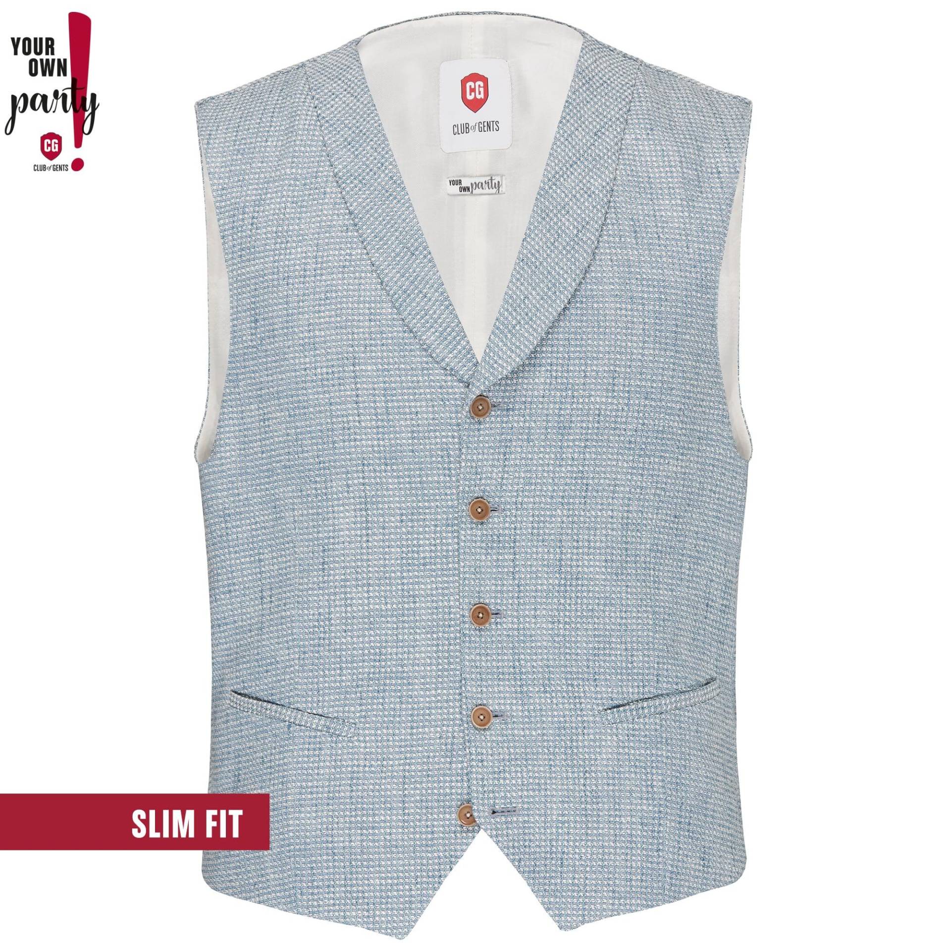 Weste/Waistcoat CG Paddy blau hell - Gr. - 94 von Your own Party by CG - CLUB of GENTS