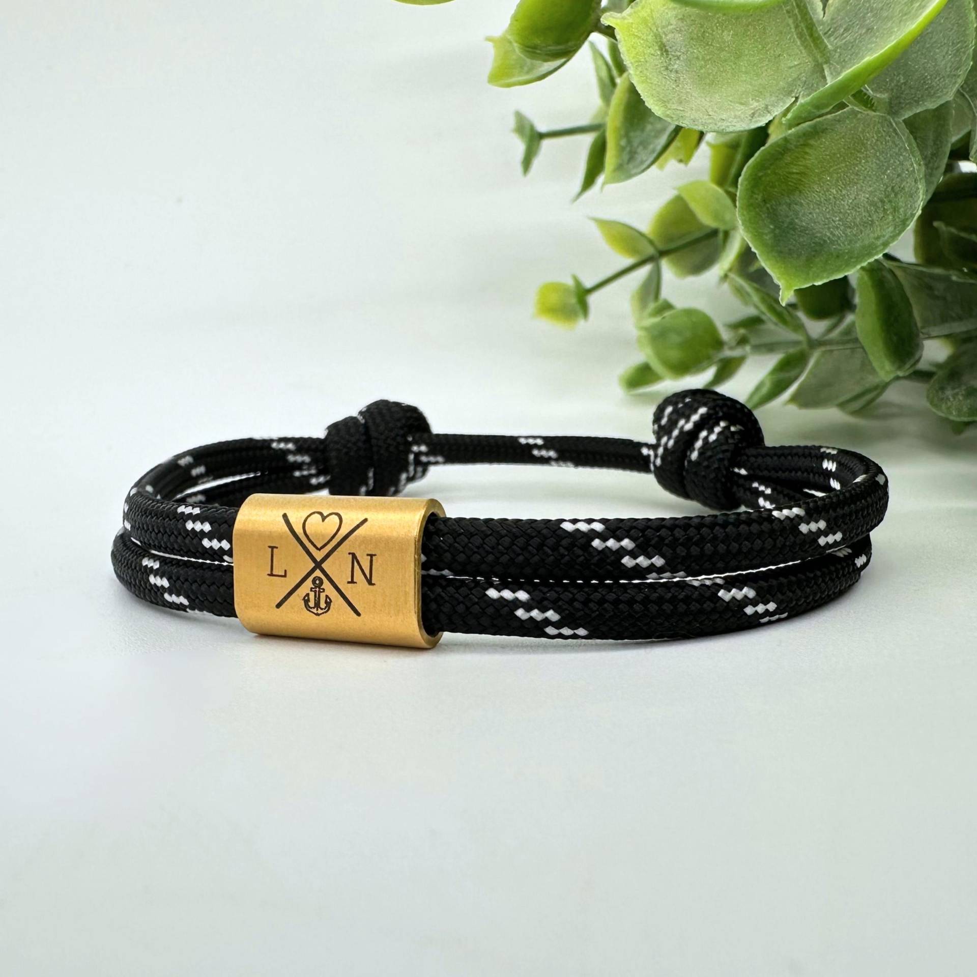Armband Mit Gravur, Geschenk Für Freund, Personalisiertes Ihn, Damen, Initialien Partnerarmband von YourHavenDE