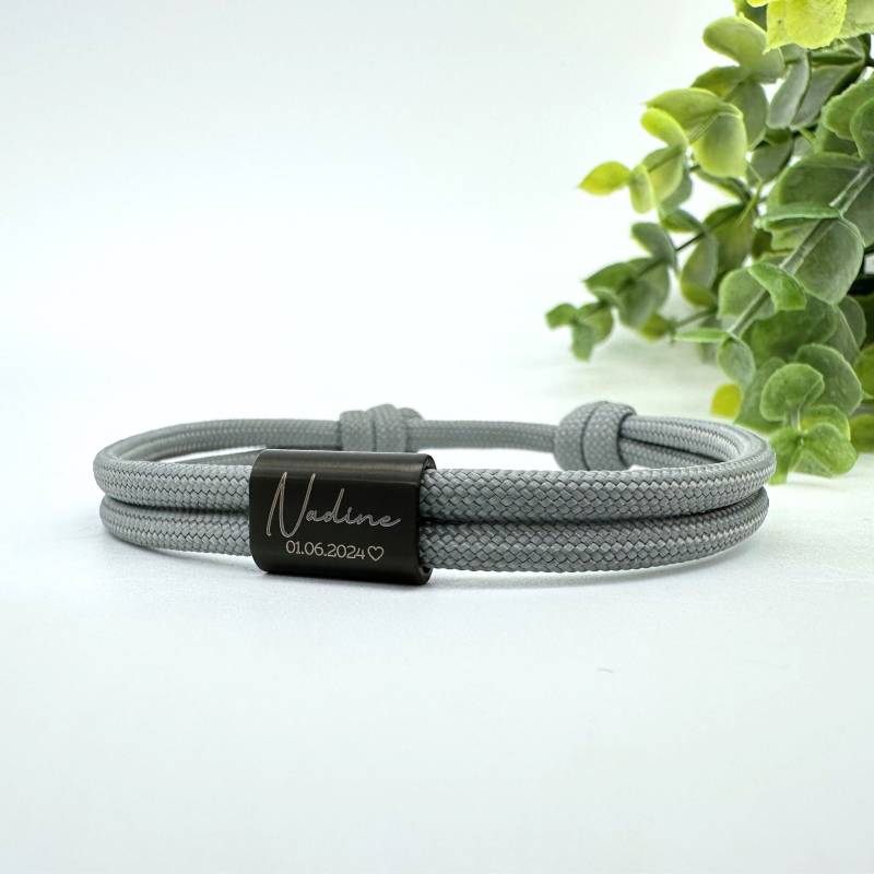 Geschenk Zum Jahrestag Für Ihn Und Sie Die Freundin Personalisierter Schmuck Partnerarmband Armband Wunsch-Gravur von YourHavenDE