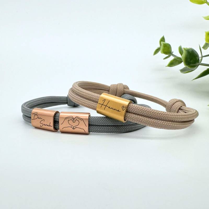 Partner Armband Personalisiert ・ Gravur ・armband Für Paare・segeltau Mit Namen・armband Männer Und Frauen・armband Damen Partner Armband Personalisiert ・ Gravur ・armband Für Paare・segeltau Mit Namen・armband Männer Und Frauen・armband Damen von YourHavenDE