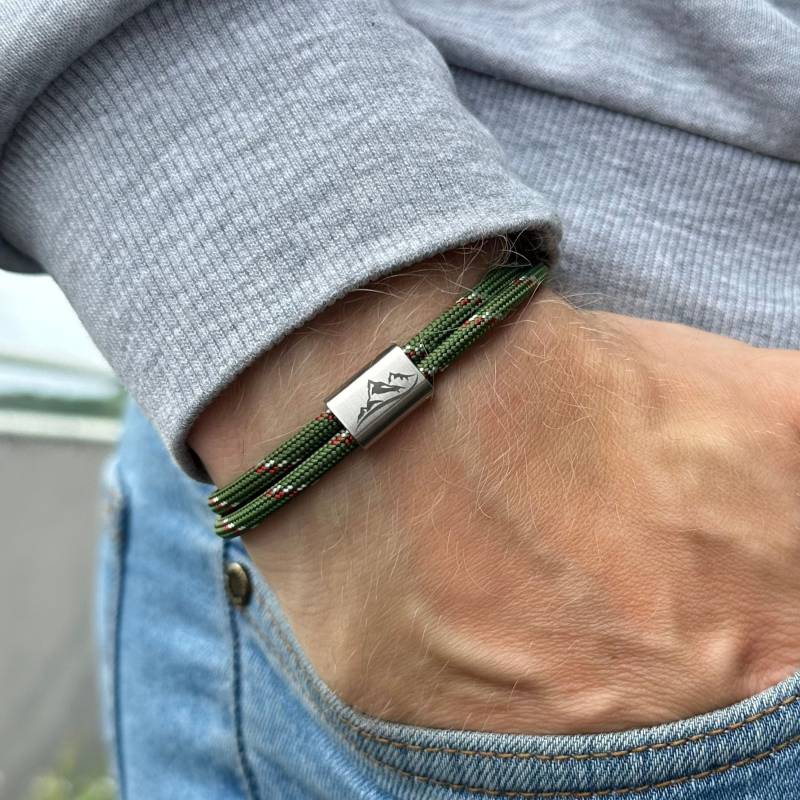 Segeltau Armband, Personalisier Gravur, Handgefertigtes Armband Für Männer Und Frauen, Partnerarmband, Geschenk Freund Freundin von YourHavenDE