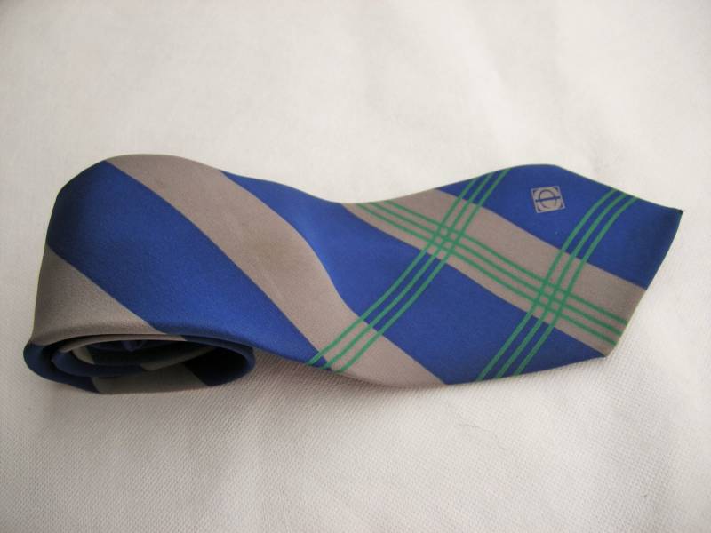 Einzigartiges Geschenk Für Ihn Retro Diagonal Gestreifte Krawatte Blau Und Grau-Schnell, Kostenloser Versand von YourHomeMarket