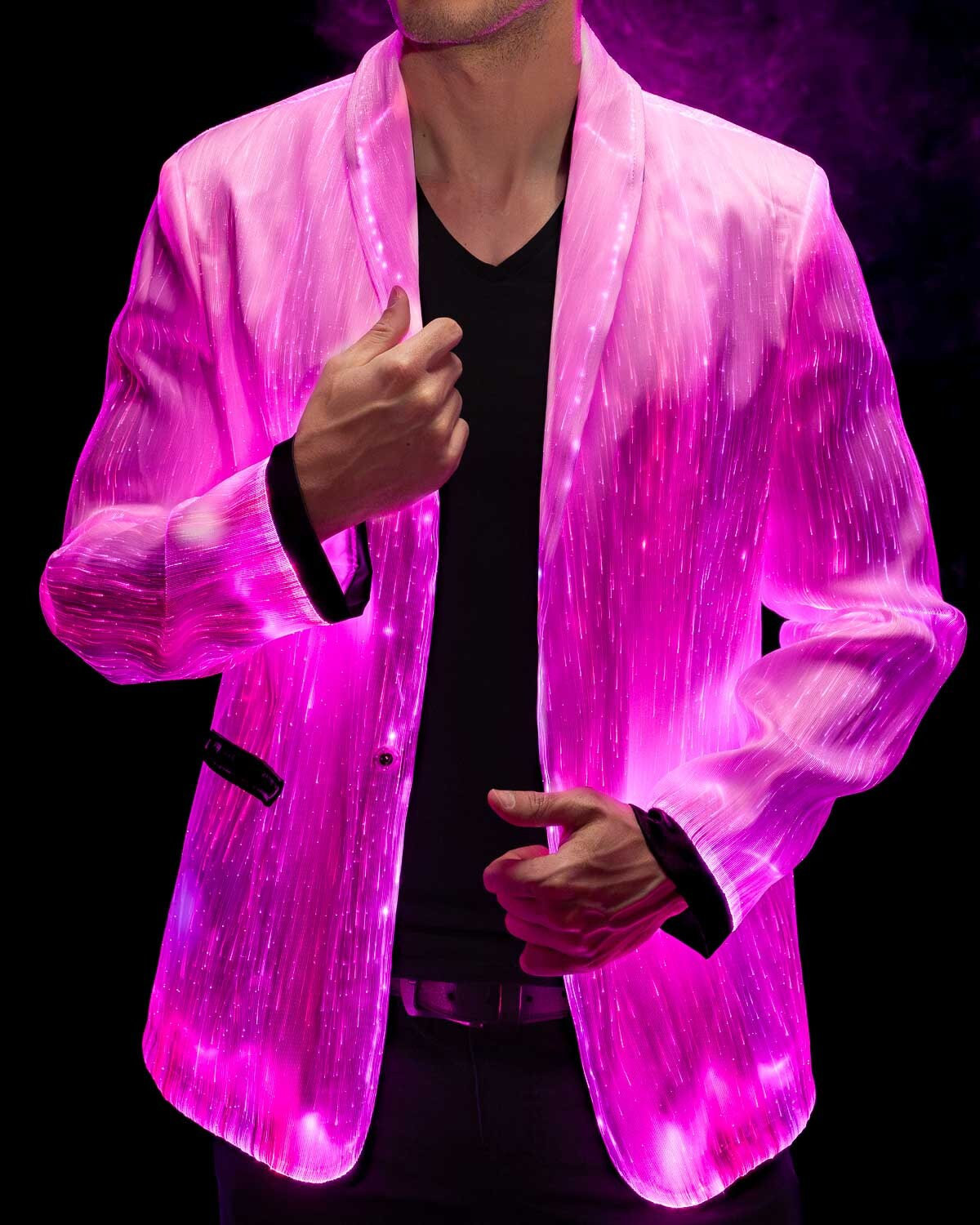 Party Festival Outfit Rave Zahnrad Brennender Mann Einzigartige Leucht Led-Jacke Für Männer Weißer Blazer Privatboot-Party-Faser-Optik-Kleidung Party Festival Outfit Rave Zahnrad Brennender Mann Einzigartige Leucht Led-Jacke Für Männer Weißer Blazer Privatboot-Party-Faser-Optik-Kleidung von YourMindYourWorld