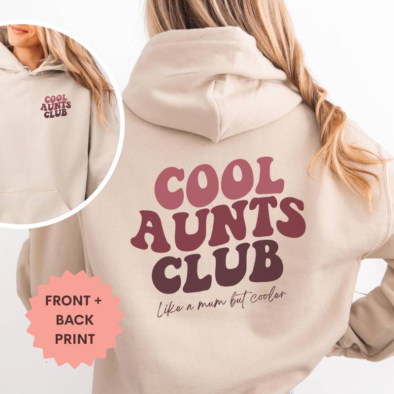 Cool Aunts Club Hoodie, Aunt Sweatshirt, Auntie Sweater Als Geschenk Für Tante, Patentante Fragen, Tante To Be Shirt, Baby Announcement von YourMomentBoutique