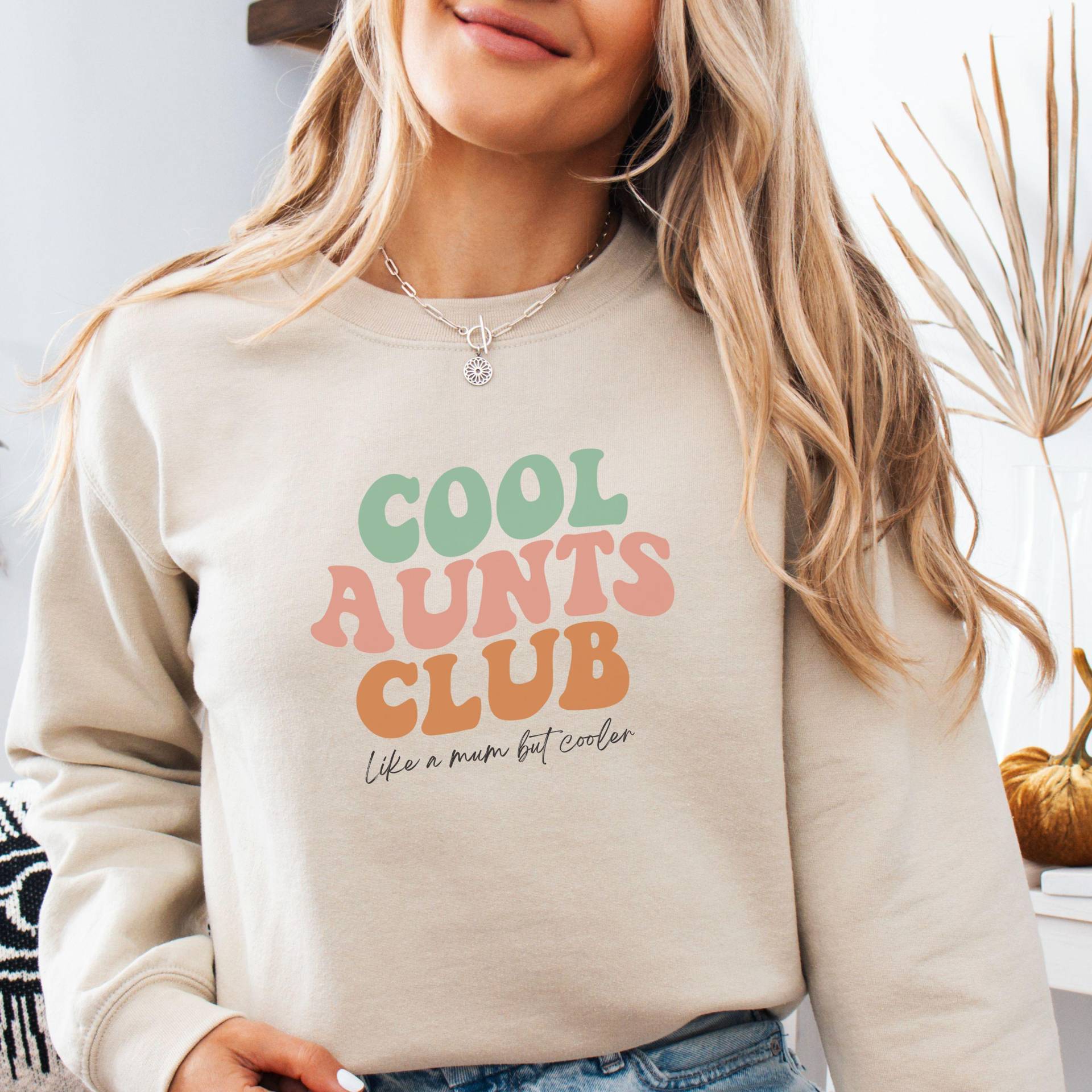 Cool Aunts Club Shirt, Aunt Sweatshirt Pastell, Auntie Sweater Als Geschenk Für Tante, Patentante Fragen, Tante To Be Shirt, Baby Announcement von YourMomentBoutique