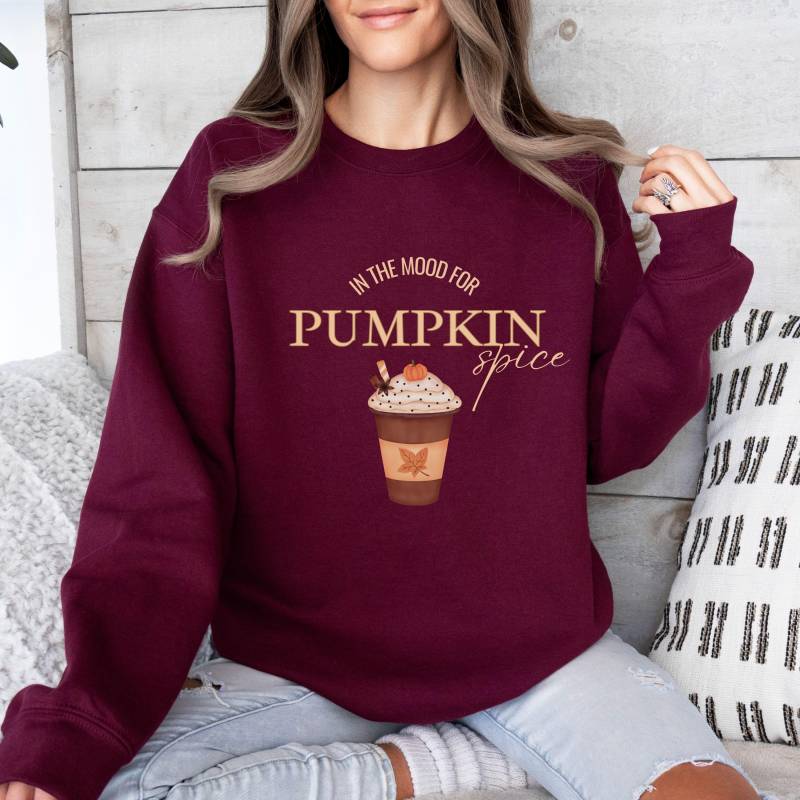 Pumpkin Spice Latte Sweatshirt Für Frauen, Gemütlicher Herbst Pullover, Kaffee Sweater, Geschenk Beste Freundin, Mama Im von YourMomentBoutique