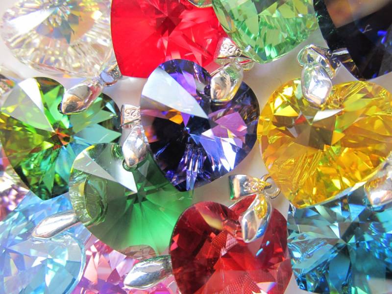 925 Sterling Silber 18 Mm Swarovski Elements Herz-Anhänger-Halskette Alle Farben 925 Sterling Silber 18 Mm Swarovski Elements Herz-Anhänger-Halskette Alle Farben von YourMomentTreasure